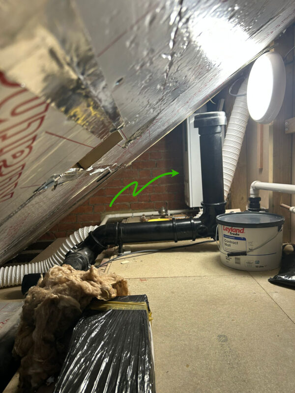 Boiler in loft with difficult access which could affect the manufacturer warranty