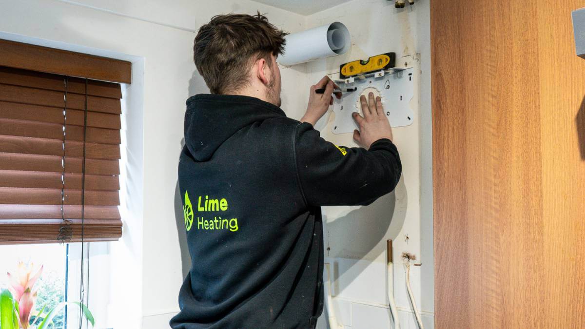 unscrewing boiler