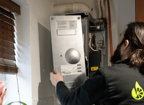 A Lime Heating worker working on